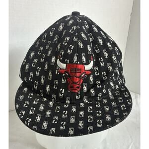 New Era NBA Chicago Bulls Embroidered Logo Snapback Cap Fitted Hat 7 3/4